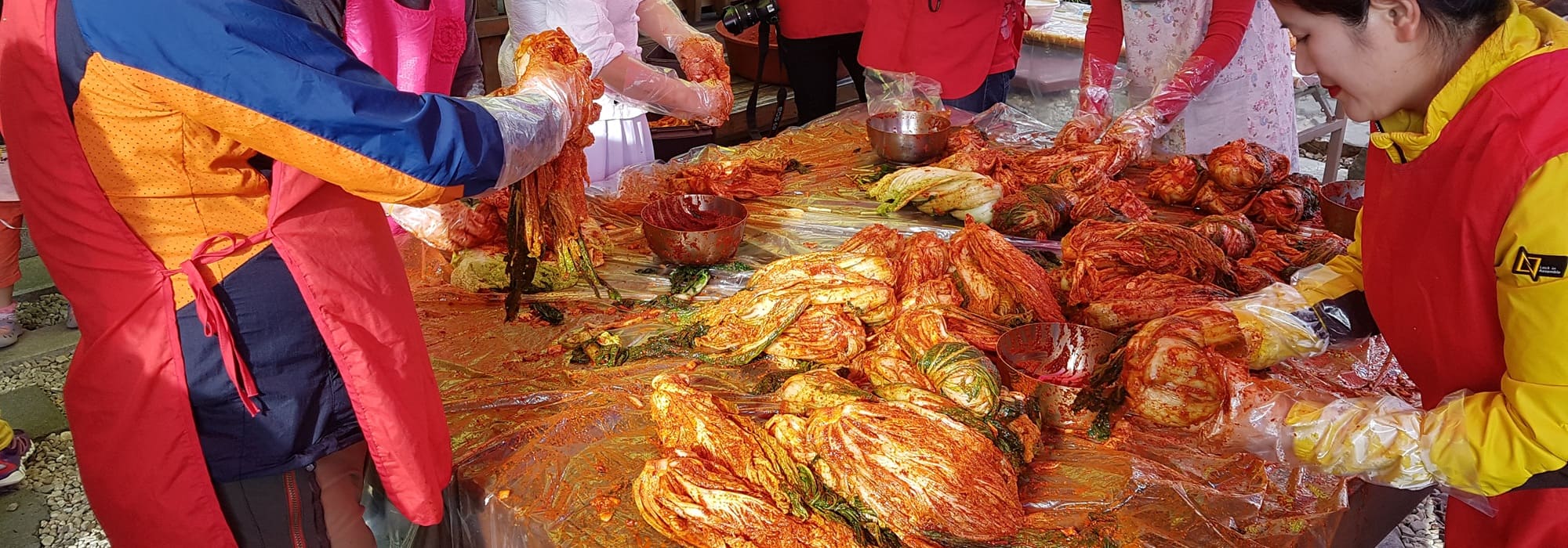 kimchi making